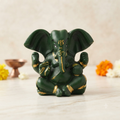 Green Ganesha Idol for Wisdom and Harmony
